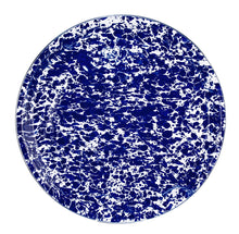 Load image into Gallery viewer, Golden Rabbit Cobalt Swirl Enamelware Large Serving Platter