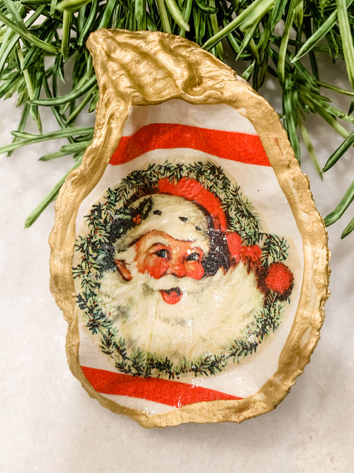 Vintage Santa Oyster Shell